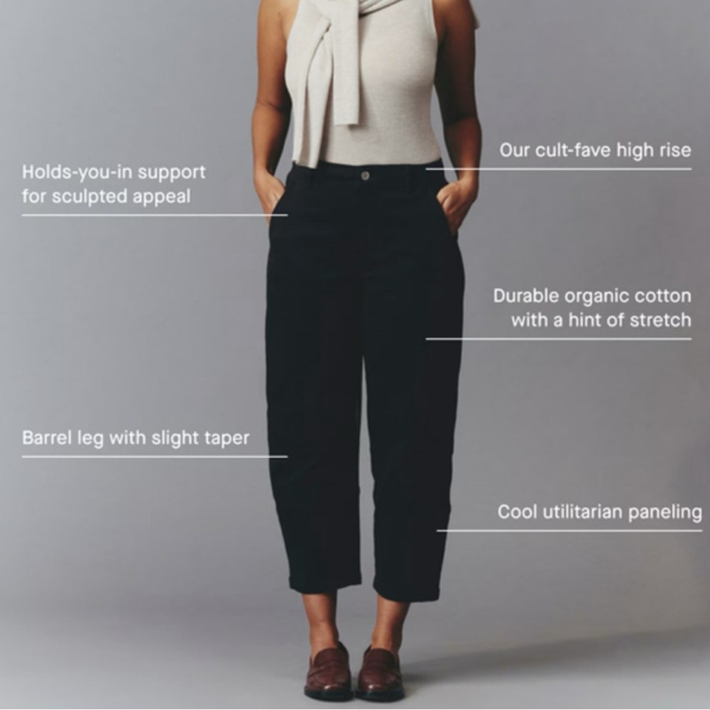 Everlane Utility Barrel Pant Black EUC